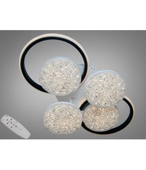 Люстра стельова LED від Art-Studio білий чорний 80Вт 2565WH+BK dimmer
