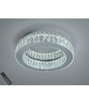 Стельова LED люстра з кришталом хром  45Вт 587/400CH
