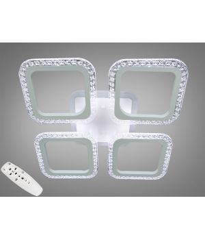 Стельова світлодіодна люстра з димером 65W AS8170/4WH LED 3color dimmer