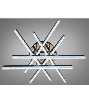 LED люстра стельова чорна 80 Вт SX1008/6BK