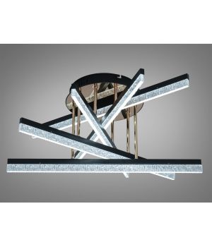 LED люстра стельова чорна 72 Вт SX1009/5BK