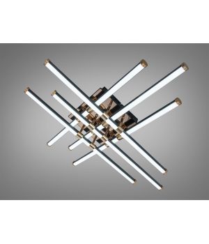 Стельова LED люстра  чорна 80 Вт SX8255/6BK