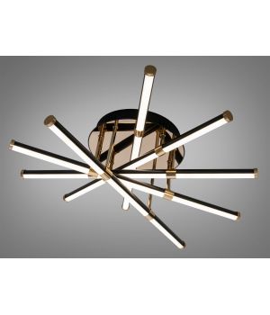 LED стельова люстра чорна 70 Вт SX8256/5BK