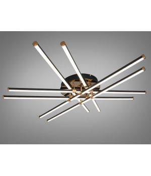 LED люстра стельова чорна 140Вт SX8258/6BK