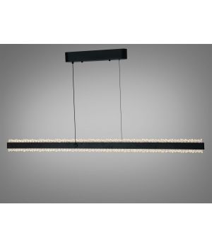 LED підвісна люстра з кристалами чорна 62 Вт XH1002/1200BK