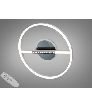 Люстра стельова LED  біло чорна 48W 2533WH+BK dimmer