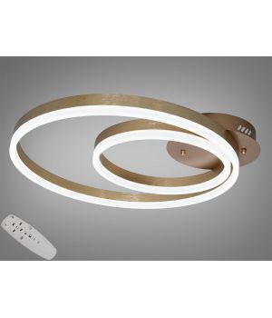 Стельова LED люстра золота 58W 2538G dimmer
