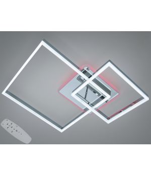 Стельова LED люстра хром 84 Вт 2549HR LED 3color dimmer