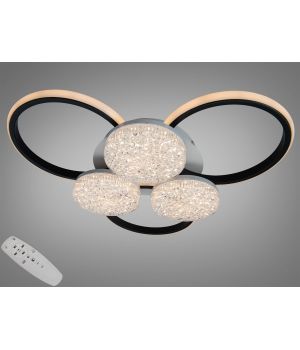 Люстра стельова LED  білий чорний 80Вт  2562WH+BK DIMMER