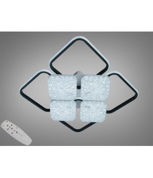 Люстра стельова LED  білий чорний 80Вт 2568WH+BK DIMMER