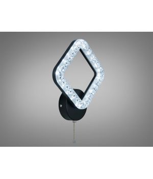 LED НАСТІННИЙ ПРИЛІЖКОВИЙ СВІТИЛЬНИК Чорний  ПОТУЖНІСТЮ 17 ВТ, MX4771/1BK
