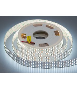LED стрічка 24В, 180 діодів на метр, 8мм, холодний N24-2835-480-CW-20-30