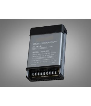 Блок живлення 12В, із захистом від дощу, 400Вт, 33.33А NPA-12v-400w-IP44