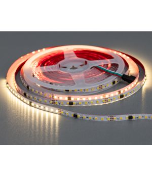 Адресна LED стрічка 12В, 126 діодів на метр, 8мм, теплий NWS12-2835-126-WW-20-8