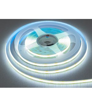 COB LED стрічка 12В, 320 діодів на метр, 8мм, холодний P12-COB-320-CW-20-8