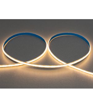 COB LED стрічка 12В, 400 діодів на метр, 5мм, теплий P12-COB-400-WW-20-5