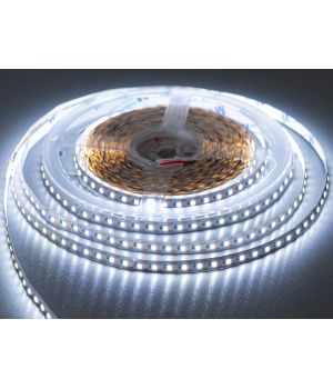LED стрічка 12В, 120 діодів на метр, 8мм, холодний P12A-2835-120-CW-20-8