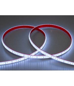 LED стрічка 24В, 180 шт/м, герметична, 8мм, холодний P24-2835-180-CW-68-8/10