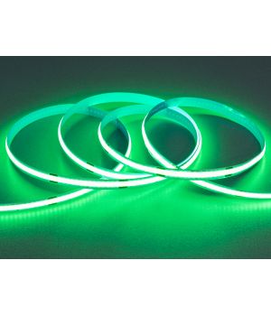 COB LED стрічка 24В, 320 діодів на метр, 8мм, зелений P24-COB-320-GREEN-20-8