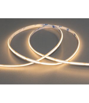 COB LED стрічка 24В, 480 діодів на метр, 8мм, теплий P24-COB-480-WW-20-8