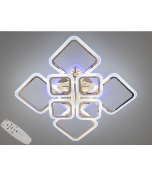 Сучасна LED люстра на пульті з підсвічуванням, 115W, HA8060/4+4G LED 3color dimmer