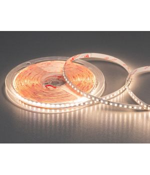 LED стрічка 24В, 140 діодів на метр, 8мм, теплий P24-2835-140-WW-20-8