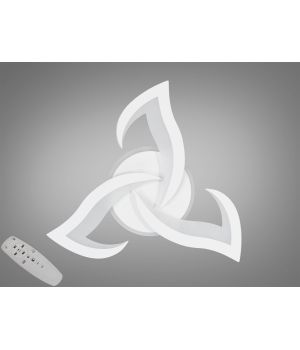 Стельова світлодіодна люстра  біла з пультом димером 45W  8146/3WH LED 3color dimmer