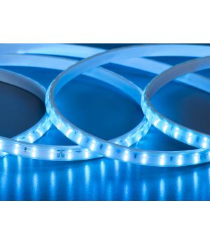 LED стрічка 220в, 120 шт/м, герметична, 10мм, блакитний P220-2835-120-BLUE-65-12
