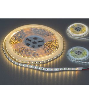 LED стрічка 24В, 192 діодів на метр, 8мм, теплий+холодний P24-2835-192-CW+WW-20-8