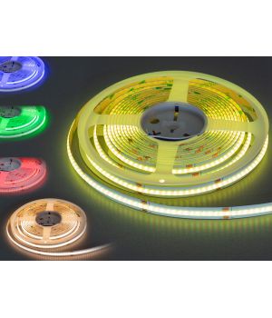 LED стрічка 24В, 108 діодів на метр, 10мм, RGB P24-COB-840-RGB+WW-20-10