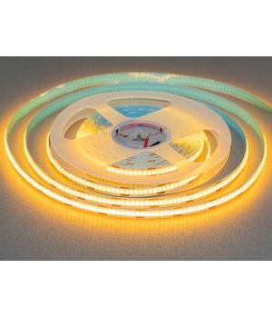 COB LED стрічка 12В, 320 діодів на метр, 8мм, жовтий P12-COB-320-GOLDEN-20-8