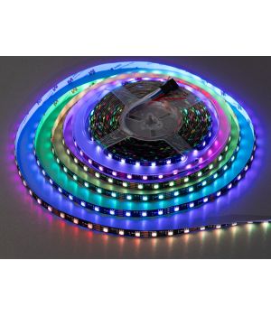 Адресна LED стрічка 12В, 60 діодів на метр, 10мм, RGB