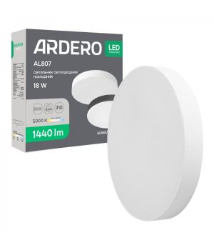 Світлодіодний накладний світильник Ardero AL807 18Вт 5000K білий