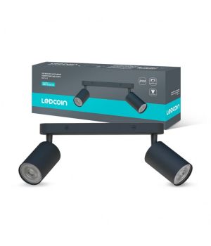 Накладний поворотний світильник Ledcoin ML314-2 під лампу чорний