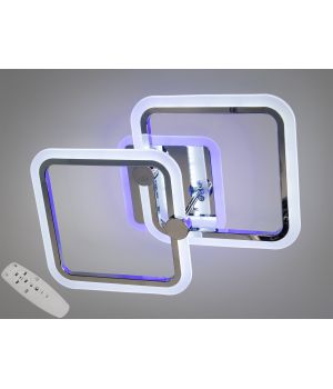 ПРИСТЕЛЬОВА СВІТЛОДІОДНА ЛЮСТРА З ПУЛЬТОМ, ДИМЕРОМ, 65W A8208/2HR LED 3color dimmer