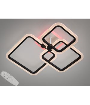 Пристельова світлодіодна люстра з пультом, димером, 65W A8208/3BK LED 3color dimmer