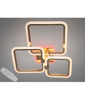 Стельовий світильник  золото з трьома LED елементами та пультом A8208/3G LED 3color dimmer