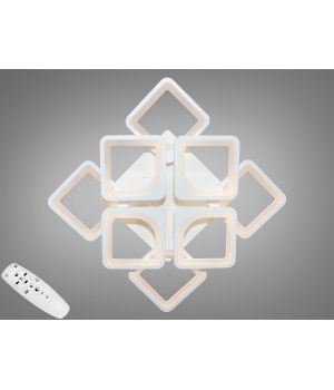 Стельова LED люстра смарт світильник з пультом, dimmer, 115W, білий S8060/4+4WH
