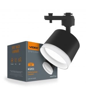 Світильник VIDEX під лампу GX53 трековий Чорний VL-SPF17C-BP