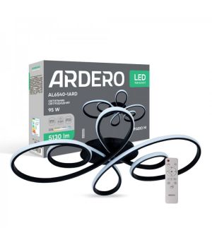 Светодиодная люстра Ardero AL6540-1ARD FABIO М 95Вт черный