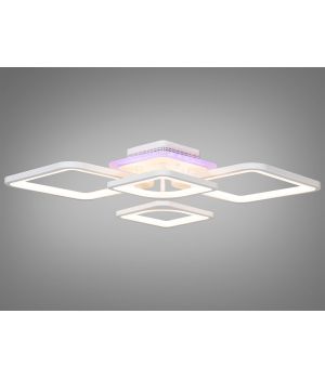 Світлодіодна люстра смарт світильник з пультом, 100W 8060/2+2WH LED 3color dimmer