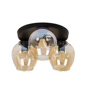 Люстра стельова 756XPR0231F-3 BK+BR (300)