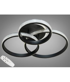 Стельова LED-люстра з димером і підсвічуванням, 100W