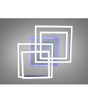 Стельова світлодіодна люстра з пультом, діммером, 145Вт 7002WH LED 3color dimmer