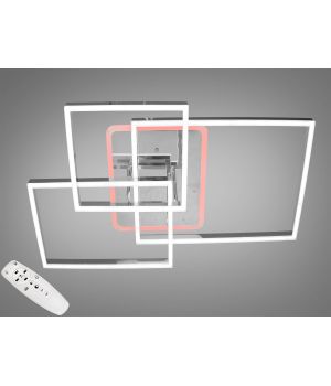 Пристельова світлодіодна люстра з димером та LED підсвічуванням потужністю 140W