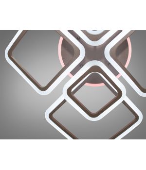 Стельова LED люстра в коридор з диммером та підсвічуванням, 150W A8160/6CF LED 3color dimmer