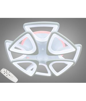 Лед люстра під потолок з диммером і LED підсвічуванням