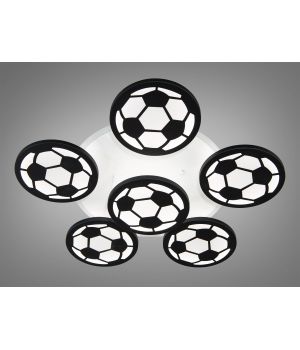 Світлодіодна люстра "футбольна тема", 105W, 8065/5+1 LED 3color dimmer
