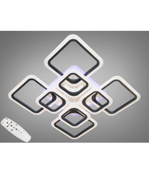 Світлодіодна люстра з диммером, 145W  A8060/4+4BK LED 3color dimmer