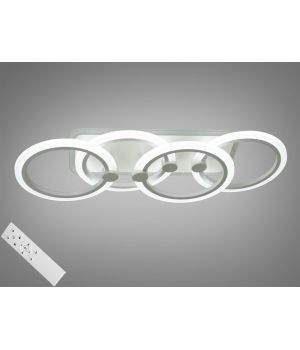 Потолочная светодиодная люстра, 80W MX2374/2+2MC WH LED 3color dimmer